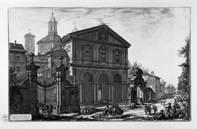 Vue de la basilique de San Sebastiano fuori le mura de Rome, sur la via Appia - Giovanni Battista Piranesi